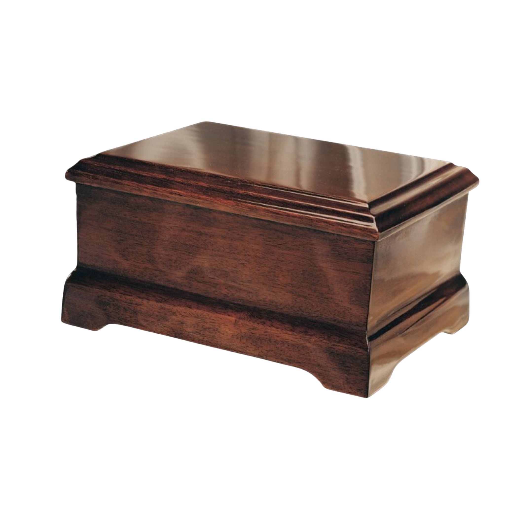 Mahogany Jewel Box Urn