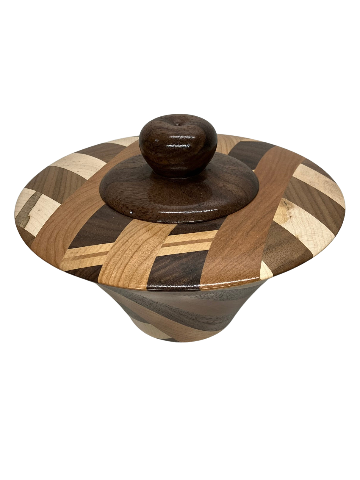 Greenspace Mixed Wood and Walnut Top Urn