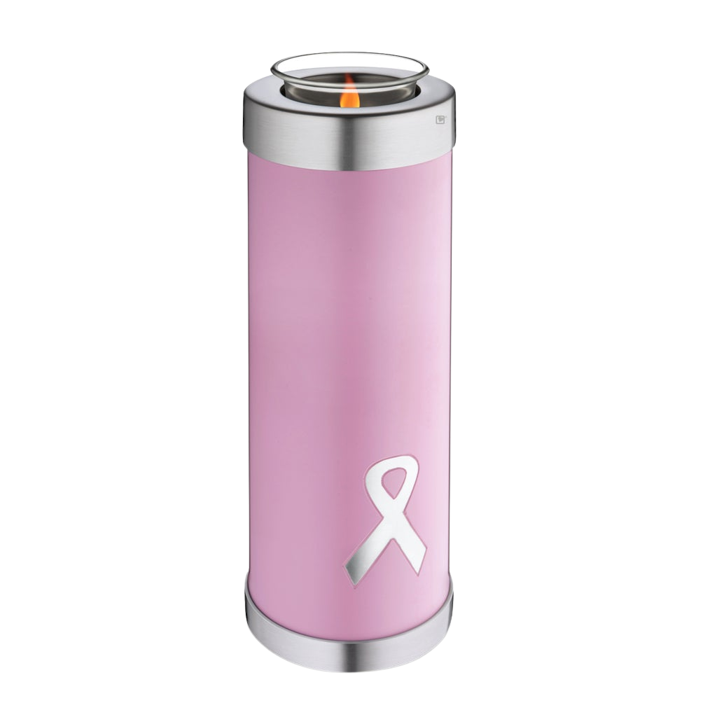 Awareness Pink Tall Tealight Urn