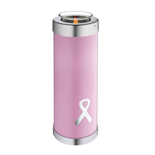 Awareness Pink Tall Tealight Urn