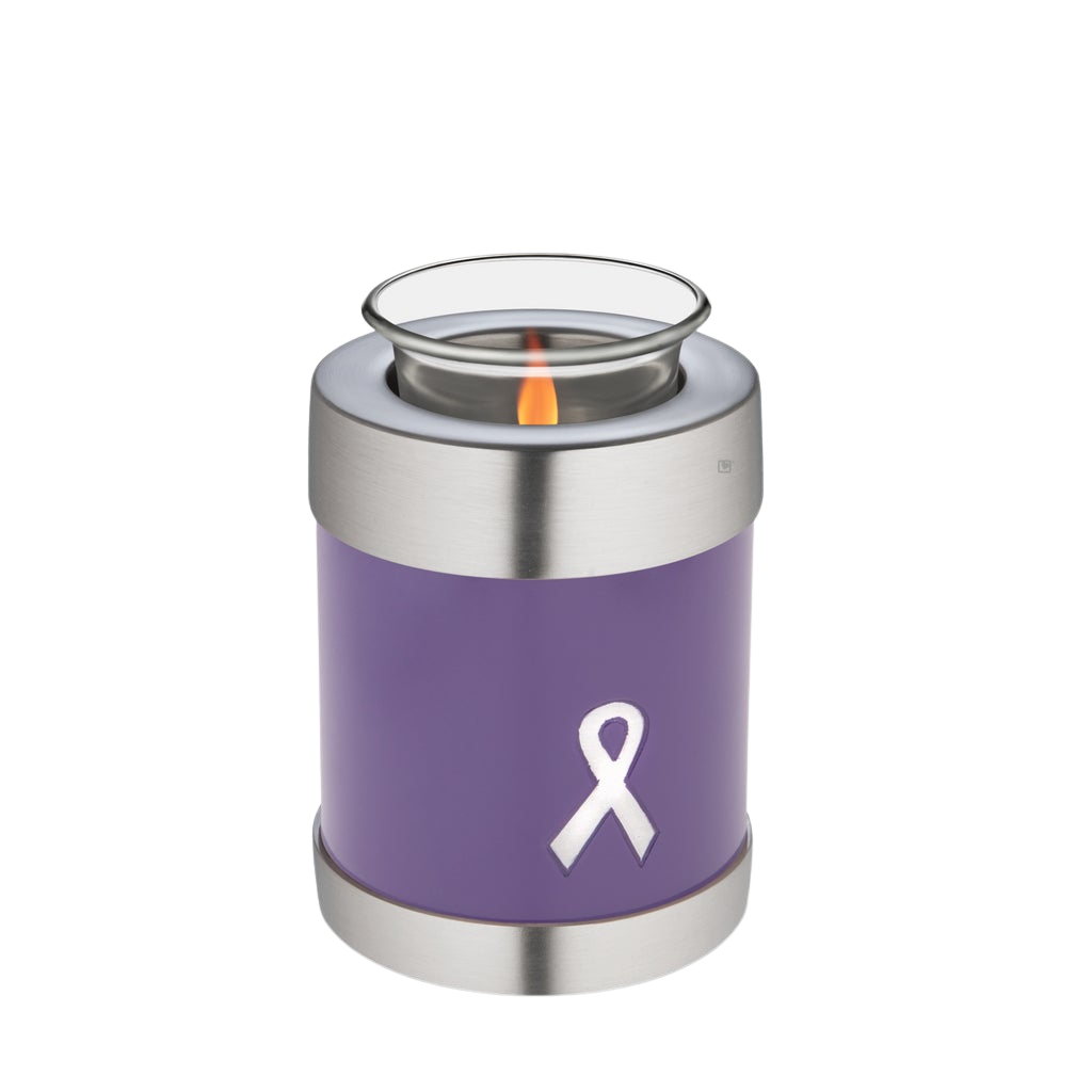 Awareness Purple Tealight Urn