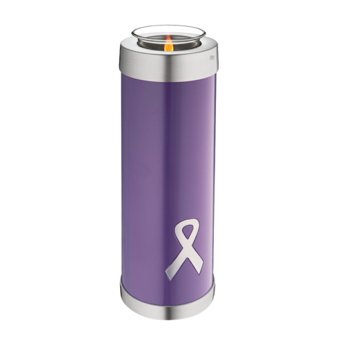 Awareness Purple Tall Tealight Urn